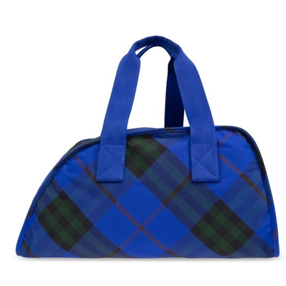 NEW Limited Edition Burberry Medium Shield Checked Duffle Bag - Picture 1 of 4